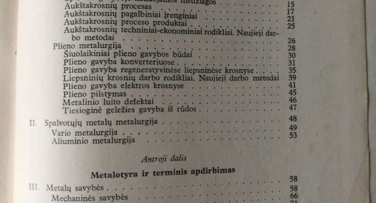 „Metalu technologija“ knyga