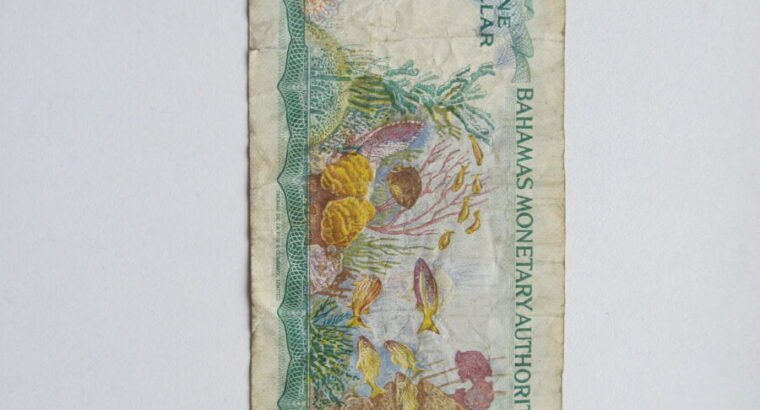 1 doleris , Bahamai , 1968