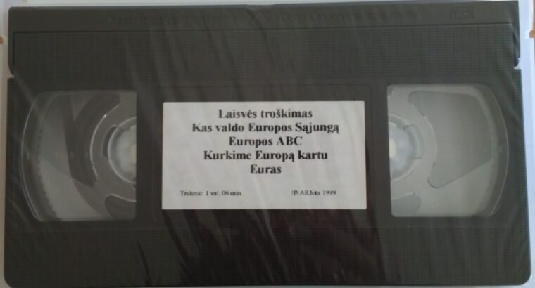 Video kasetė apie Europos Sąjungą, 1999.