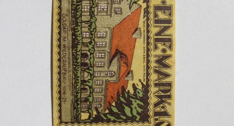 Notgeldas 100 pfennig,Geldape(Mažoji Lietuva) 1921