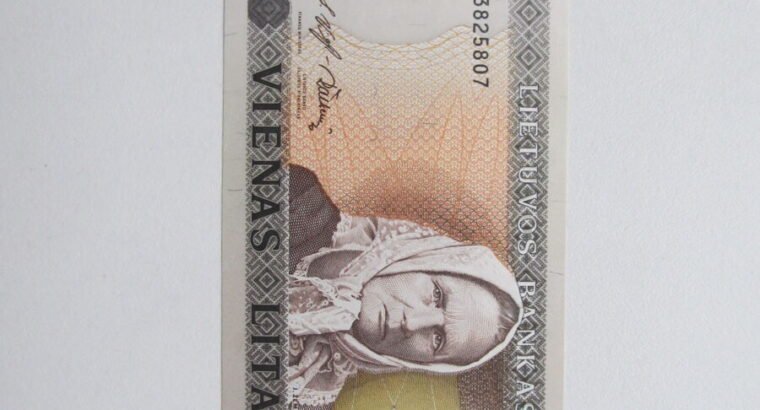 1 litas , Lietuva , 1994 Žemaitė unc