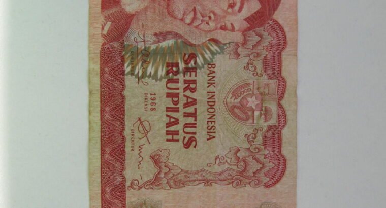 100 rupiju , Indonezija , 1968