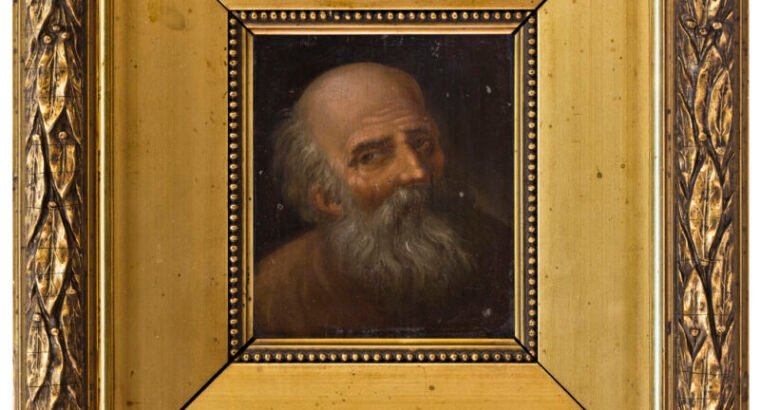Nežinomas Vilniaus meno mokyklos (?) dailininkas. Seno vyro portretas, XIX a. pab.