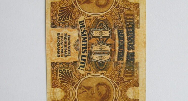 10 litu , Lietuva , 1922 lapkritis