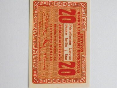 20 centu , Lietuva , 1922 rugsėjis